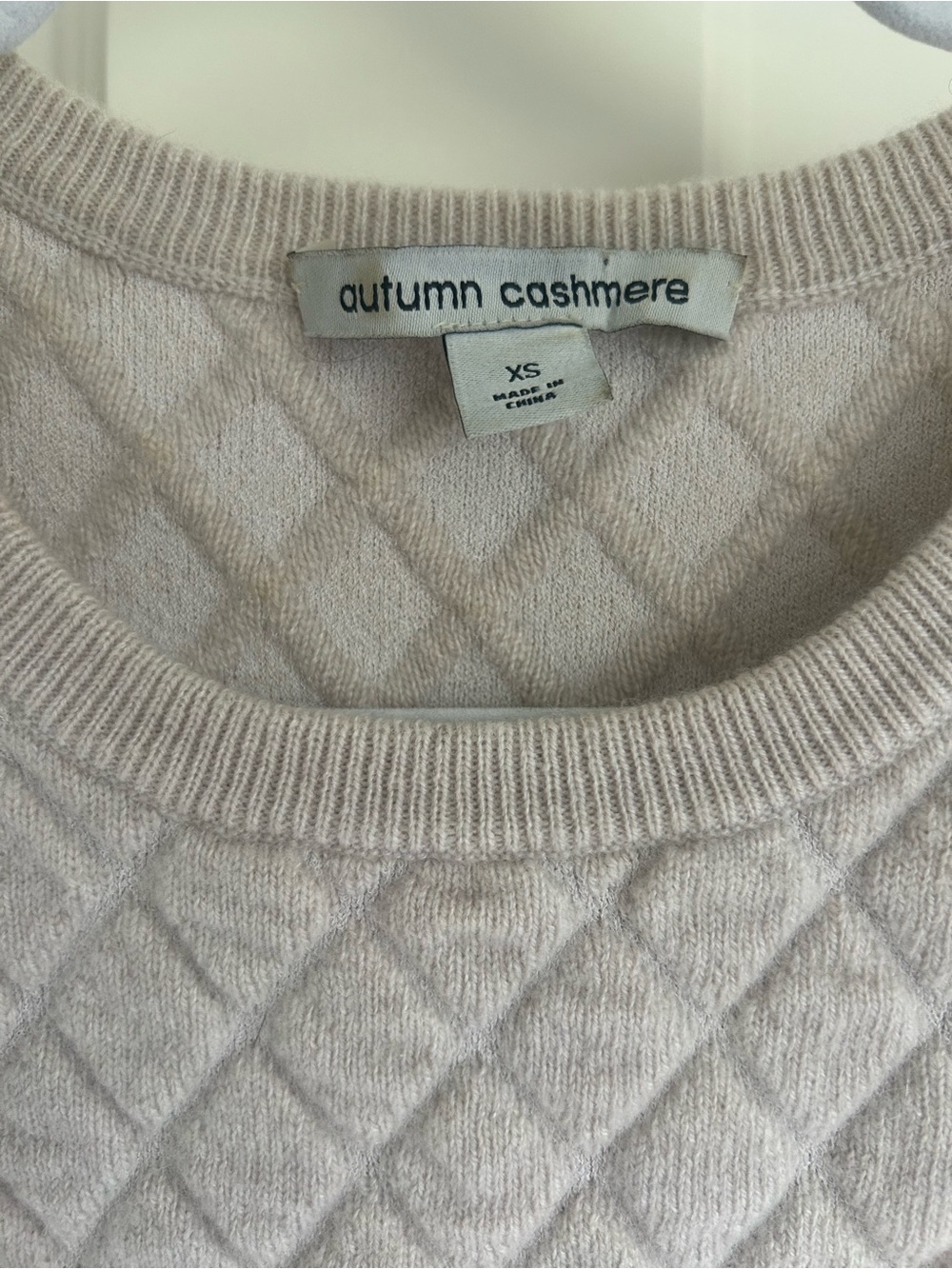 Autumn Cashmere Quilted Crewneck Knit Sweater